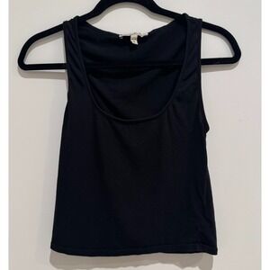Express Black Womens Tank Top Size PS Fitted Stretch Casualwear Basic Layer